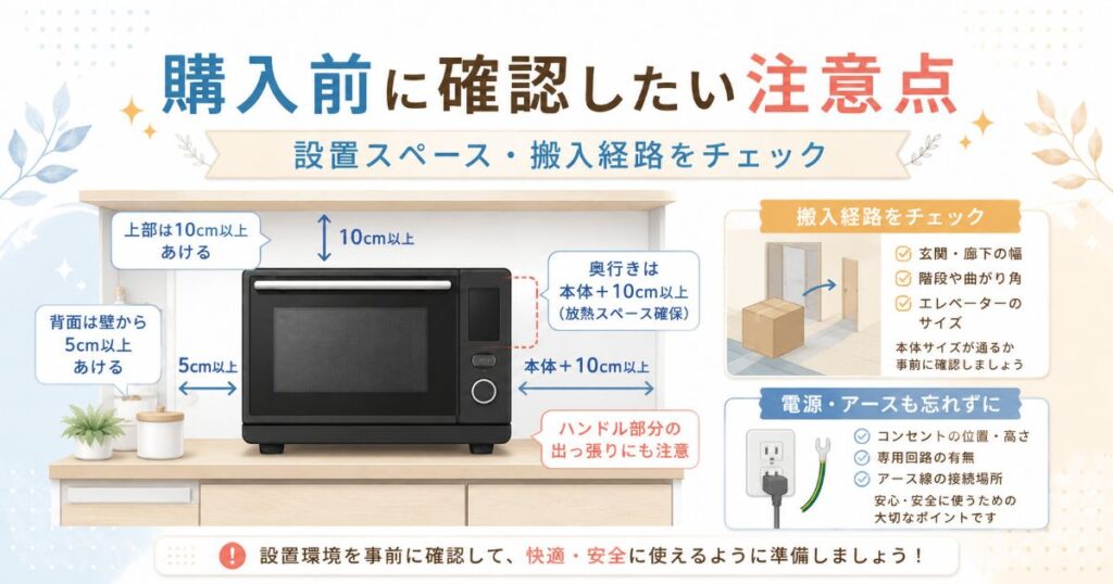 ER-D7000CとER-D7000Bの設置スペースや搬入経路の注意点