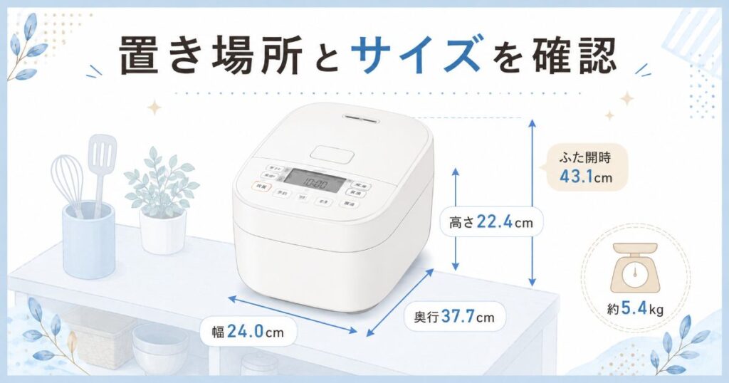 SR-N310EとSR-N310Dの本体サイズと設置スペース