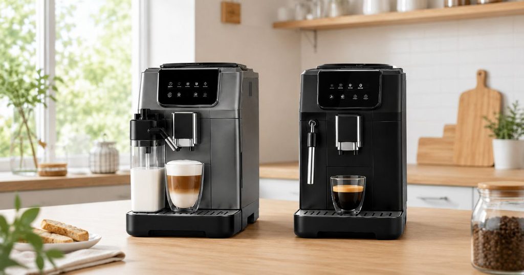 ラテ向けモデルとブラックコーヒー向けモデルを並べたイメージ