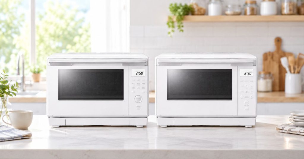 白いER-60CとER-60Bを並べた比較イメージ