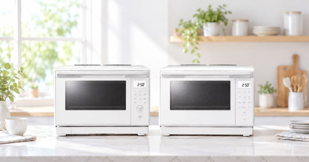 白いER-60CとER-60Bを横に並べた比較イメージ