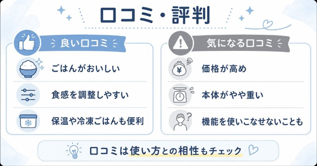 NX-AB10とNX-AA10の口コミや評判の傾向を整理した画像