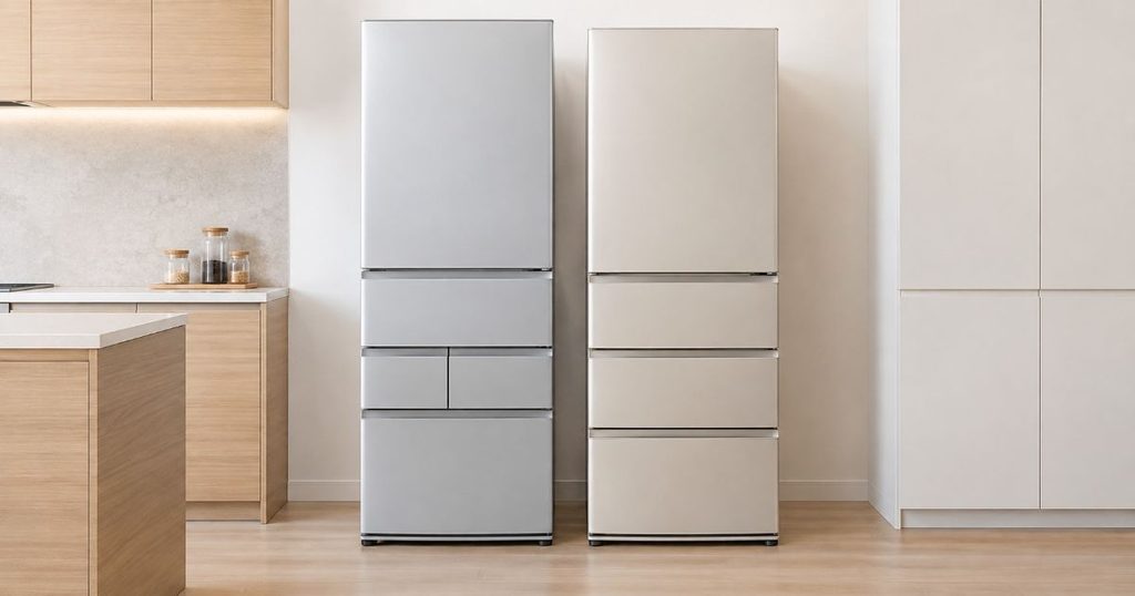 AQR-S40AとAQR-S36Aのドア構成を比較