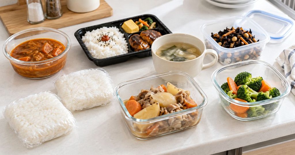 冷凍ごはんや弁当、スープなど電子レンジで温める食品