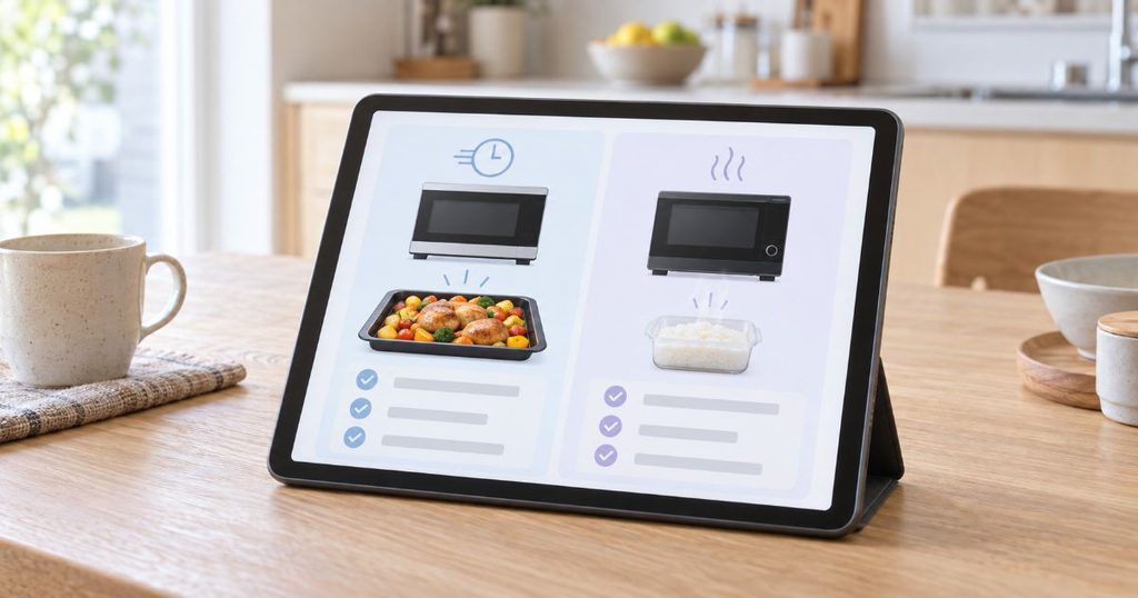 ER-D70CとRE-WF277のおすすめポイントを比較するタブレット
