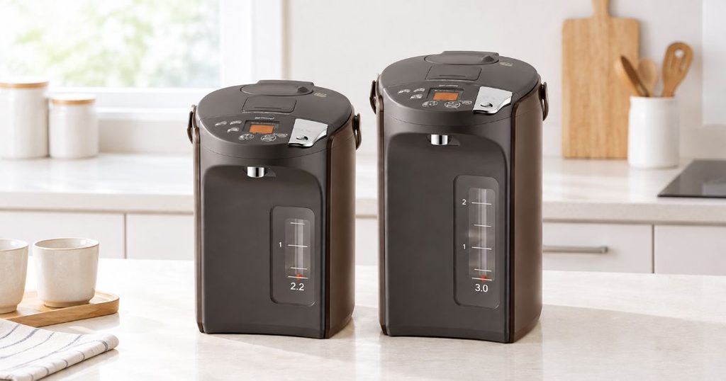 2.2LのPIS-N220Tと3.0LのPIS-N300Tを並べた比較