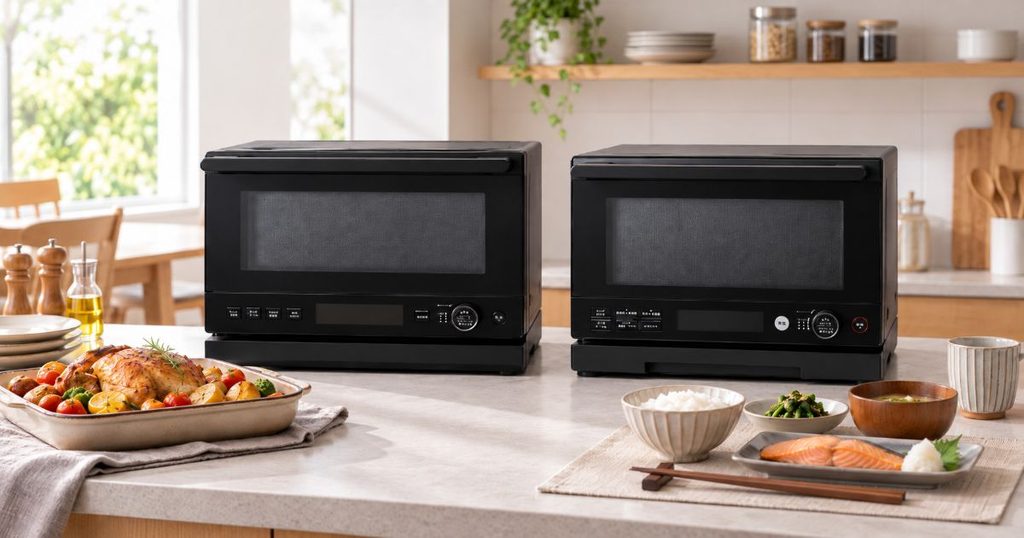 SX-23G151とSX-20G251を料理用途の違いが分かるように並べたキッチン