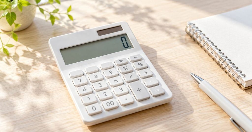 価格比較をイメージした電卓