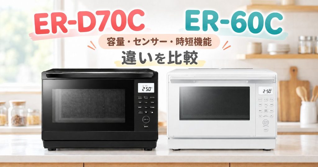 ER-D70CとER-60Cを並べた比較アイキャッチ
