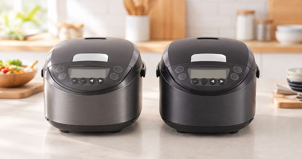 JPW-M100とJPW-Y100を正面から並べた比較画像