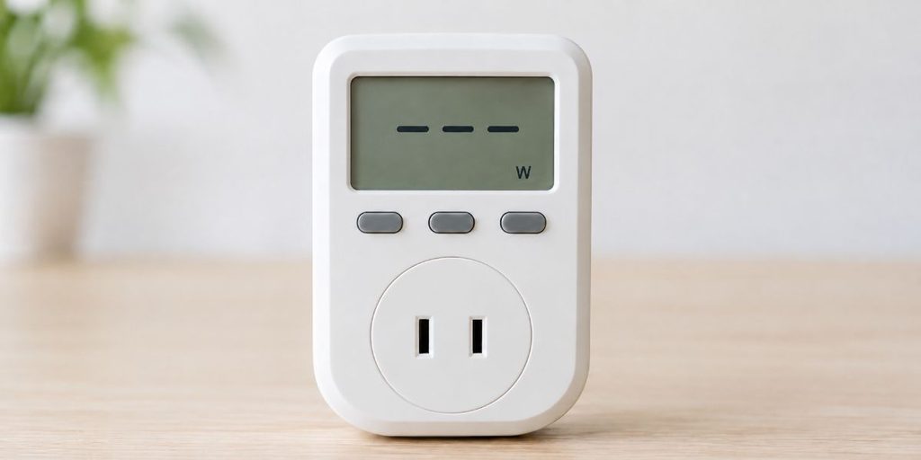 消費電力を表示するデジタル電力メーター