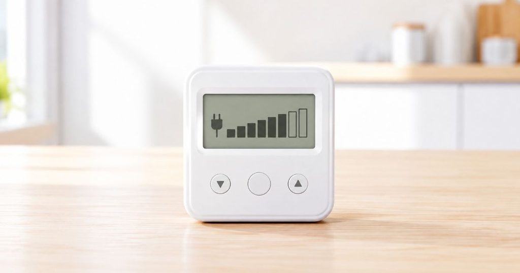 省エネを連想するデジタル電力メーター