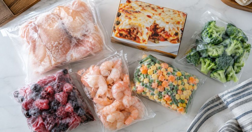 箱入りや袋入りなど種類の異なる冷凍食品